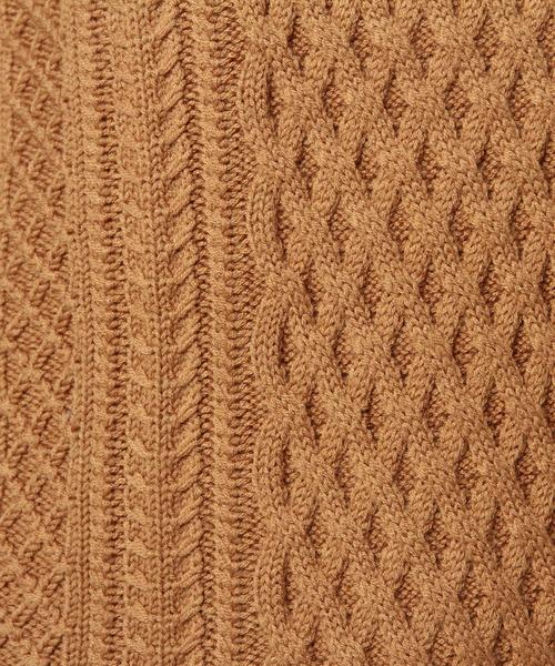 BEAUTY&YOUTH UNITED ARROWS（ビューティーアンドユースユナイテッドアローズ）の「BYBC 5Gケーブル ビッグクルーネックニットプルオーバー◆（ニット/セーター・レディース・ホワイト/ブラック/ブラウン/グレー/ダークグリーン・フリー）」の14枚目の写真