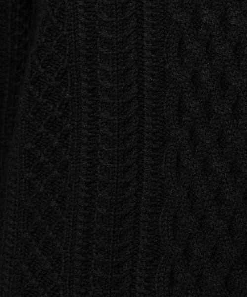 BEAUTY&YOUTH UNITED ARROWS（ビューティーアンドユースユナイテッドアローズ）の「BYBC 5Gケーブル ビッグクルーネックニットプルオーバー◆（ニット/セーター・レディース・ホワイト/ブラック/ブラウン/グレー/ダークグリーン・フリー）」の18枚目の写真