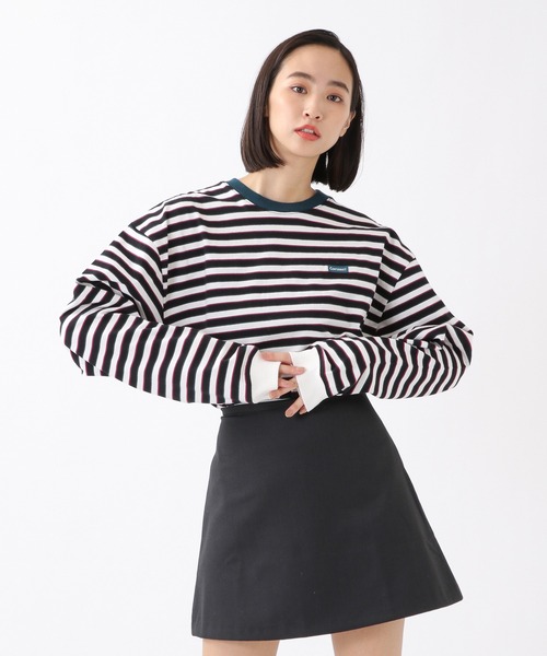 COVERNAT（カバーナット）の「Covernat／マルチボーダーロンT　2930742（Tシャツ/カットソー・レディース・ブラック/ベージュ/オフホワイト/オリーブ/その他1・SMALL/MEDIUM/LARGE/X-LARGE）」の12枚目の写真