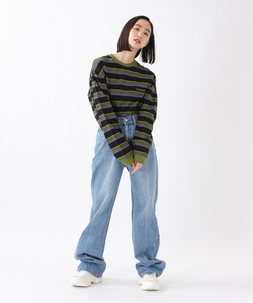 COVERNAT（カバーナット）の「Covernat／マルチボーダーロンT　2930742（Tシャツ/カットソー・レディース・ブラック/ベージュ/オフホワイト/オリーブ/その他1・SMALL/MEDIUM/LARGE/X-LARGE）」の14枚目の写真