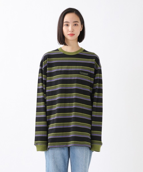 COVERNAT（カバーナット）の「Covernat／マルチボーダーロンT　2930742（Tシャツ/カットソー・レディース・ブラック/ベージュ/オフホワイト/オリーブ/その他1・SMALL/MEDIUM/LARGE/X-LARGE）」の17枚目の写真