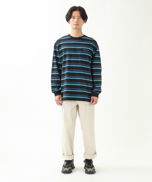 COVERNAT（カバーナット）の「Covernat／マルチボーダーロンT　2930742（Tシャツ/カットソー・レディース・ブラック/ベージュ/オフホワイト/オリーブ/その他1・SMALL/MEDIUM/LARGE/X-LARGE）」の20枚目の写真