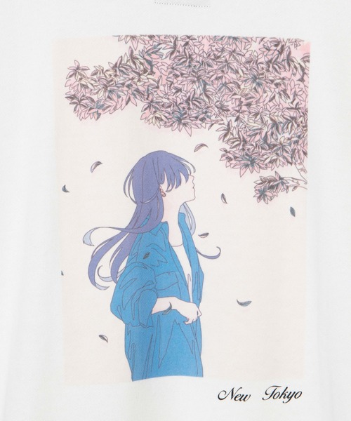 RETRO TOKYO(RETRO TOKYO)の「【TikToker×WEGO限定コラボ】オーバーサイズ イラストプリント プルオーバークルーネックスウェット(スウェット・メンズ・ホワイト/ブラック/ブルー・FREE)」の10枚目の写真