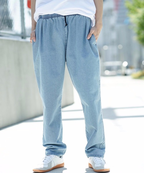 Blue Standard （ブルースタンダード）の「【BLUE STANDARD】シェフパンツ　ワイドパンツ　バギーパンツ　カモフラージュ　デニム（その他パンツ・メンズ・ブラック/ベージュ/ブラウン/ブルー/ブルー系その他/ライトベージュ・MEDIUM/LARGE/X-LARGE）」の5枚目の写真