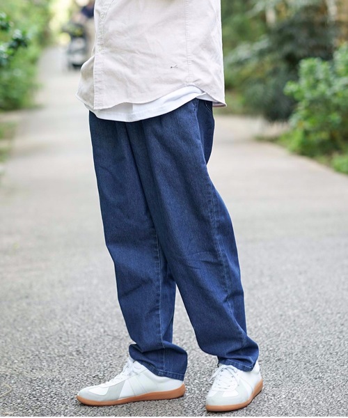 Blue Standard （ブルースタンダード）の「【BLUE STANDARD】シェフパンツ　ワイドパンツ　バギーパンツ　カモフラージュ　デニム（その他パンツ・メンズ・ブラック/ベージュ/ブラウン/ブルー/ブルー系その他/ライトベージュ・MEDIUM/LARGE/X-LARGE）」の10枚目の写真