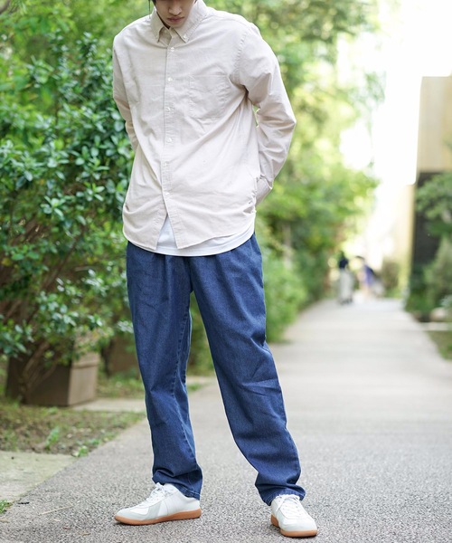 Blue Standard （ブルースタンダード）の「【BLUE STANDARD】シェフパンツ　ワイドパンツ　バギーパンツ　カモフラージュ　デニム（その他パンツ・メンズ・ブラック/ベージュ/ブラウン/ブルー/ブルー系その他/ライトベージュ・MEDIUM/LARGE/X-LARGE）」の7枚目の写真