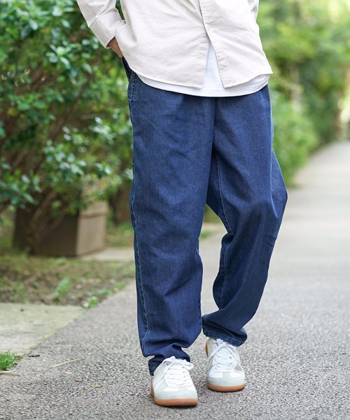 Blue Standard （ブルースタンダード）の「【BLUE STANDARD】シェフパンツ　ワイドパンツ　バギーパンツ　カモフラージュ　デニム（その他パンツ・メンズ・ブラック/ベージュ/ブラウン/ブルー/ブルー系その他/ライトベージュ・MEDIUM/LARGE/X-LARGE）」の9枚目の写真