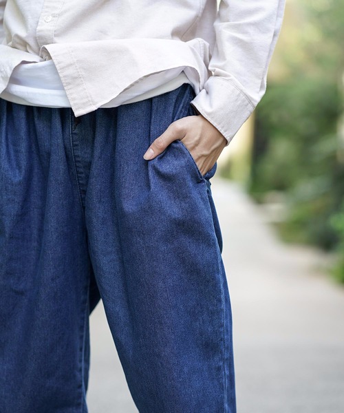 Blue Standard （ブルースタンダード）の「【BLUE STANDARD】シェフパンツ　ワイドパンツ　バギーパンツ　カモフラージュ　デニム（その他パンツ・メンズ・ブラック/ベージュ/ブラウン/ブルー/ブルー系その他/ライトベージュ・MEDIUM/LARGE/X-LARGE）」の22枚目の写真