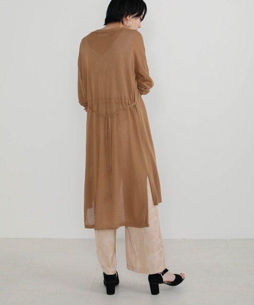 Bou Jeloud（ブージュルード）の「さらさら袖ラインロングカーディガン（カーディガン/ボレロ・レディース・ライトグレー/ブラック/ブラウン/オフホワイト/ライトグリーン・FREE）」の22枚目の写真