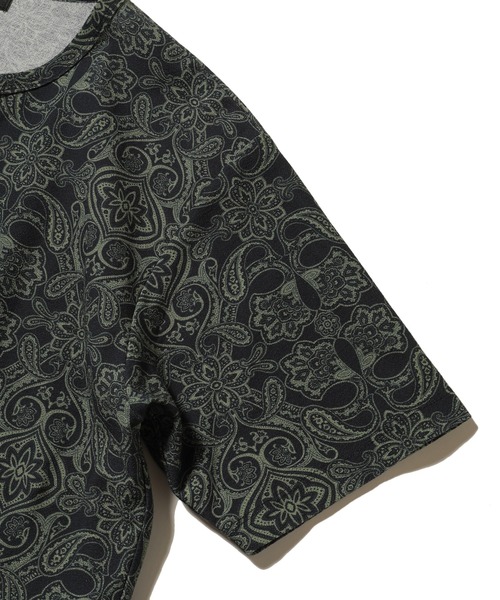 MEN'S BIGI（メンズビギ）の「アムンゼン織 スキッパーカットソー ペイズリー（Tシャツ/カットソー・メンズ・ブラック/ネイビー・01/02/03）」の7枚目の写真