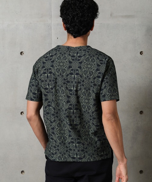 MEN'S BIGI（メンズビギ）の「アムンゼン織 スキッパーカットソー ペイズリー（Tシャツ/カットソー・メンズ・ブラック/ネイビー・01/02/03）」の18枚目の写真