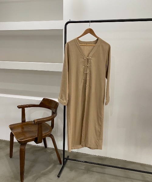 lawgy(ラウジー)の「original chinabutton op(ワンピース・レディース・ブラウン/ベージュ・FREE)」の17枚目の写真