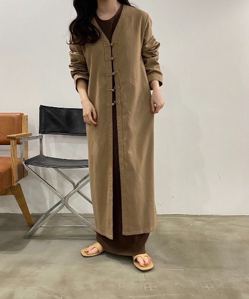lawgy(ラウジー)の「original chinabutton op(ワンピース・レディース・ブラウン/ベージュ・FREE)」の20枚目の写真