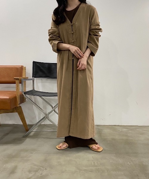 lawgy(ラウジー)の「original chinabutton op(ワンピース・レディース・ブラウン/ベージュ・FREE)」の22枚目の写真