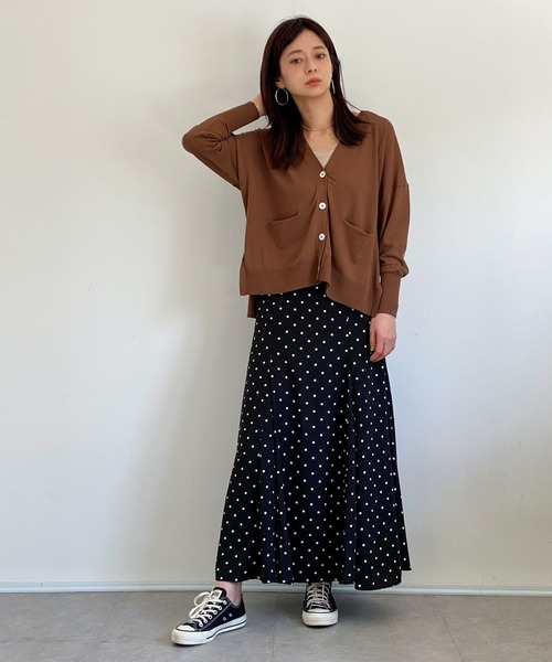 ottilie（オティーリエ）の「コットンニットカーディガン（カーディガン/ボレロ・レディース・レッド/ブラウン・FREE）」の16枚目の写真