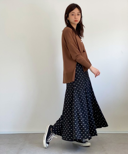 ottilie（オティーリエ）の「コットンニットカーディガン（カーディガン/ボレロ・レディース・レッド/ブラウン・FREE）」の13枚目の写真