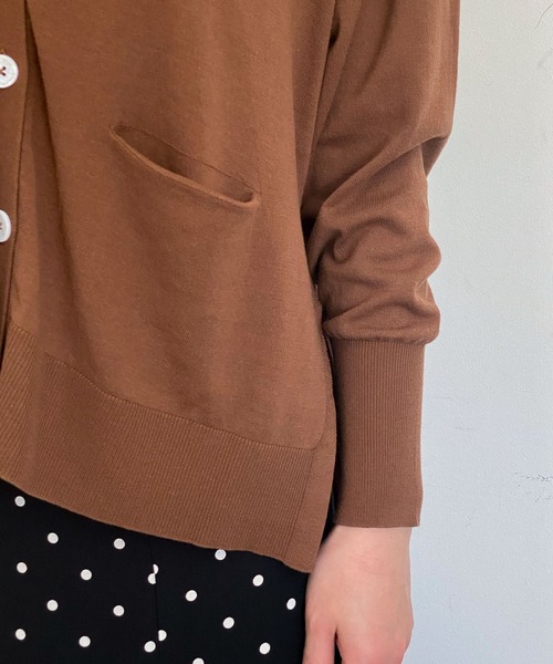 ottilie（オティーリエ）の「コットンニットカーディガン（カーディガン/ボレロ・レディース・レッド/ブラウン・FREE）」の19枚目の写真