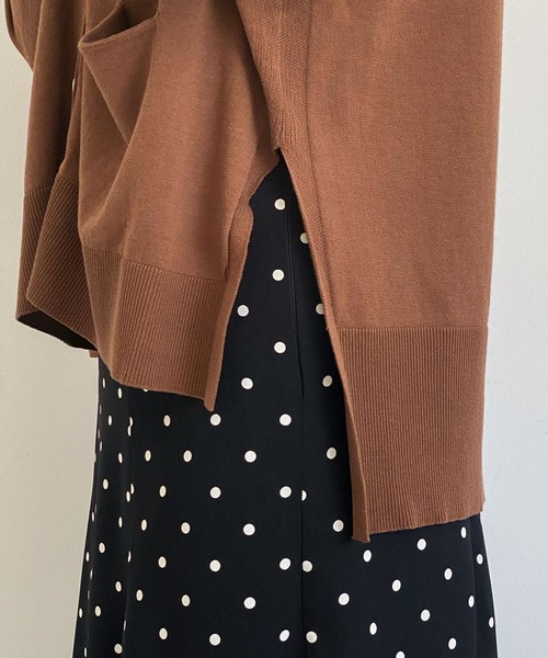 ottilie（オティーリエ）の「コットンニットカーディガン（カーディガン/ボレロ・レディース・レッド/ブラウン・FREE）」の18枚目の写真