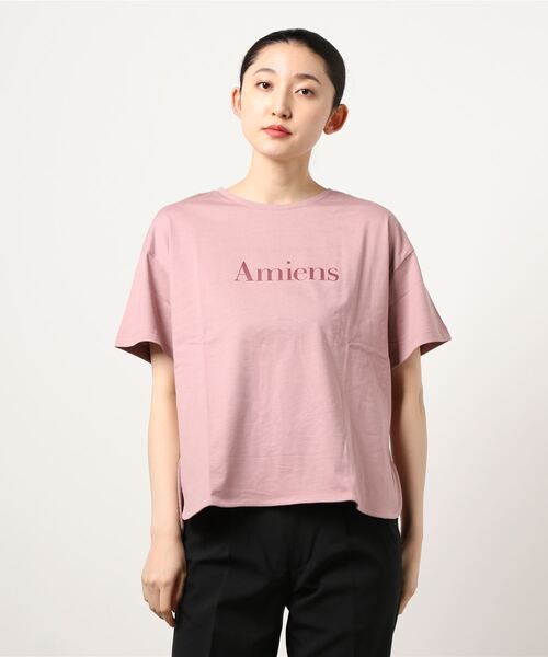earth music&ecology（アースミュージックアンドエコロジー）の「Amiens BIGTシャツ ＊（Tシャツ/カットソー・レディース・ピンク/ライトベージュ/ブラック/ミント/アイボリー/モカ・FREE）」の6枚目の写真