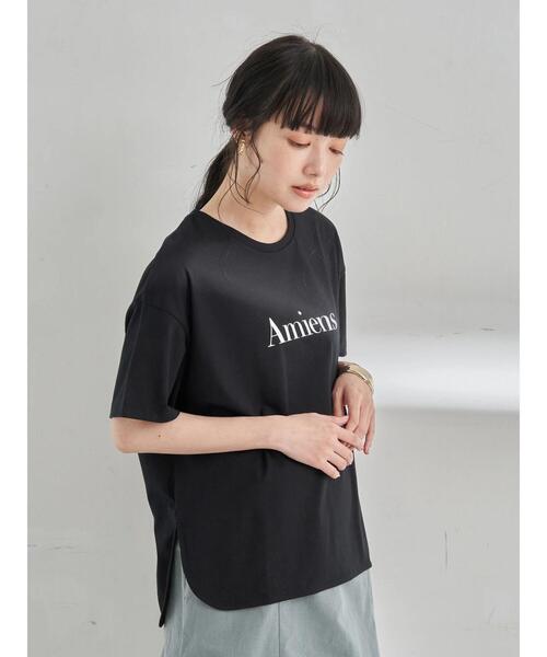 earth music&ecology（アースミュージックアンドエコロジー）の「Amiens BIGTシャツ ＊（Tシャツ/カットソー・レディース・ピンク/ライトベージュ/ブラック/ミント/アイボリー/モカ・FREE）」の20枚目の写真
