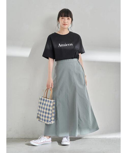 earth music&ecology（アースミュージックアンドエコロジー）の「Amiens BIGTシャツ ＊（Tシャツ/カットソー・レディース・ピンク/ライトベージュ/ブラック/ミント/アイボリー/モカ・FREE）」の18枚目の写真