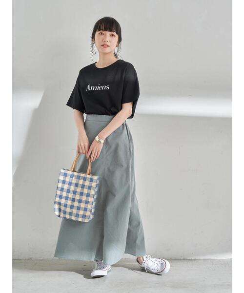 earth music&ecology（アースミュージックアンドエコロジー）の「Amiens BIGTシャツ ＊（Tシャツ/カットソー・レディース・ピンク/ライトベージュ/ブラック/ミント/アイボリー/モカ・FREE）」の17枚目の写真