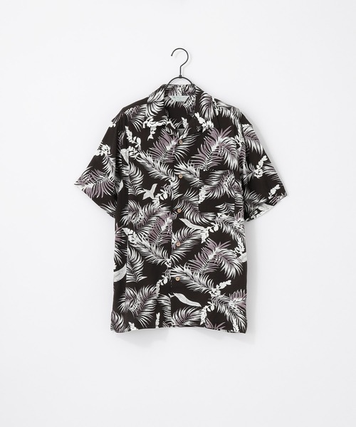 Craft Nicholson（クラフトニコルソン）の「ルーズ レーヨン半袖アロハシャツ（シャツ/ブラウス・メンズ・ホワイト系その他/ホワイト系その他7/ベージュ/ブラック系その他5/グレー系その他/ブルー系その他2/ブラック系その他/ブルー系その他/ブルー/ベージュ系その他/ホワイト系その他6/ブルー系その他3/ライトカーキ/ホワイト系その他4/ホワイト/ブルー系その他5/ブラック系その他7/ホワイト系その他3/ブラック系その他6/ブラック/ブルー系その他4/ブラック系その他2/その他/ホワイト系その他2/ブラック系その他4/グレー/ホワイト系その他5/ブラック系その他3/ベージュ系その他2/ホワイト系1/ホワイト系/ブルー系その他6/ネイビー/チャコールグレー/グレー系1/ホワイト系2/ブラック系1/ブラック系/ブルー系/ミント/ブラック系2/サックスブルー・XL/M/L）」の11枚目の写真