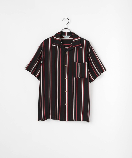 Craft Nicholson（クラフトニコルソン）の「ルーズ レーヨン半袖アロハシャツ（シャツ/ブラウス・メンズ・ホワイト系その他/ホワイト系その他7/ベージュ/ブラック系その他5/グレー系その他/ブルー系その他2/ブラック系その他/ブルー系その他/ブルー/ベージュ系その他/ホワイト系その他6/ブルー系その他3/ライトカーキ/ホワイト系その他4/ホワイト/ブルー系その他5/ブラック系その他7/ホワイト系その他3/ブラック系その他6/ブラック/ブルー系その他4/ブラック系その他2/その他/ホワイト系その他2/ブラック系その他4/グレー/ホワイト系その他5/ブラック系その他3/ベージュ系その他2/ホワイト系1/ホワイト系/ブルー系その他6/ネイビー/チャコールグレー/グレー系1/ホワイト系2/ブラック系1/ブラック系/ブルー系/ミント/ブラック系2/サックスブルー・XL/M/L）」の15枚目の写真