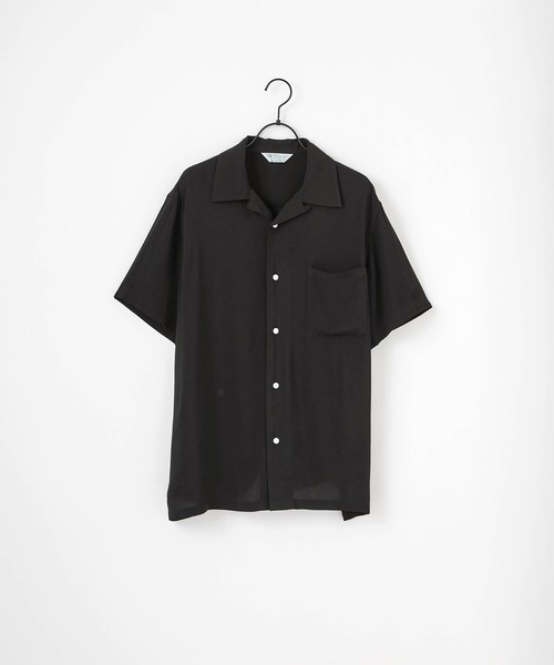 Craft Nicholson（クラフトニコルソン）の「ルーズ レーヨン半袖アロハシャツ（シャツ/ブラウス・メンズ・ホワイト系その他/ホワイト系その他7/ベージュ/ブラック系その他5/グレー系その他/ブルー系その他2/ブラック系その他/ブルー系その他/ブルー/ベージュ系その他/ホワイト系その他6/ブルー系その他3/ライトカーキ/ホワイト系その他4/ホワイト/ブルー系その他5/ブラック系その他7/ホワイト系その他3/ブラック系その他6/ブラック/ブルー系その他4/ブラック系その他2/その他/ホワイト系その他2/ブラック系その他4/グレー/ホワイト系その他5/ブラック系その他3/ベージュ系その他2/ホワイト系1/ホワイト系/ブルー系その他6/ネイビー/チャコールグレー/グレー系1/ホワイト系2/ブラック系1/ブラック系/ブルー系/ミント/ブラック系2/サックスブルー・XL/M/L）」の13枚目の写真