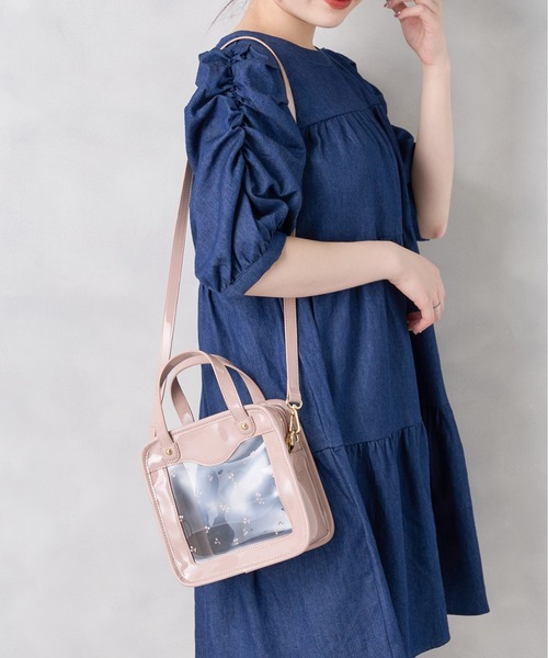 OLIVE des OLIVE（オリーブデオリーブ）の「チェリー柄PVCショルダー（ショルダーバッグ・レディース・オフホワイト/ラベンダー/ピンクベージュ・FREE）」の16枚目の写真