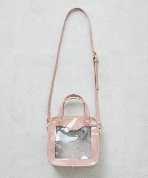 OLIVE des OLIVE（オリーブデオリーブ）の「チェリー柄PVCショルダー（ショルダーバッグ・レディース・オフホワイト/ラベンダー/ピンクベージュ・FREE）」の18枚目の写真