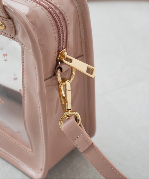 OLIVE des OLIVE（オリーブデオリーブ）の「チェリー柄PVCショルダー（ショルダーバッグ・レディース・オフホワイト/ラベンダー/ピンクベージュ・FREE）」の7枚目の写真