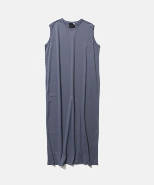 ATON　エイトン　 SUVIN60/2 SLEEVELESS DRESS　紺 SUVIN 60/2 | NO-SLEEVE DRESS – ATON | エイトン