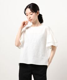 Te chichi | レーヨンリネンフレアスリーブブラウス(シャツ/ブラウス)