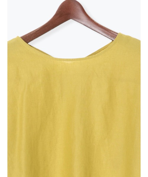 Te chichi（テチチ）の「レーヨンリネンフレアスリーブブラウス（シャツ/ブラウス・レディース・イエロー/オフホワイト/チャコール・ﾌﾘ-）」の13枚目の写真