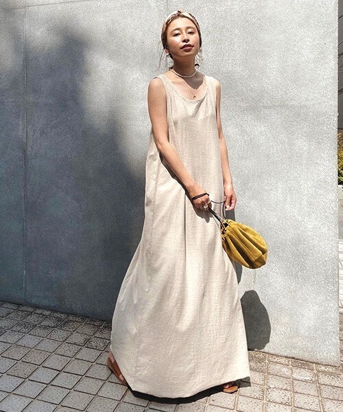 CREDONA（クレドナ）の「ネップカットOP（ワンピース・レディース・チャコールグレー/パープル/ホワイト系その他・FREE）」の2枚目の写真