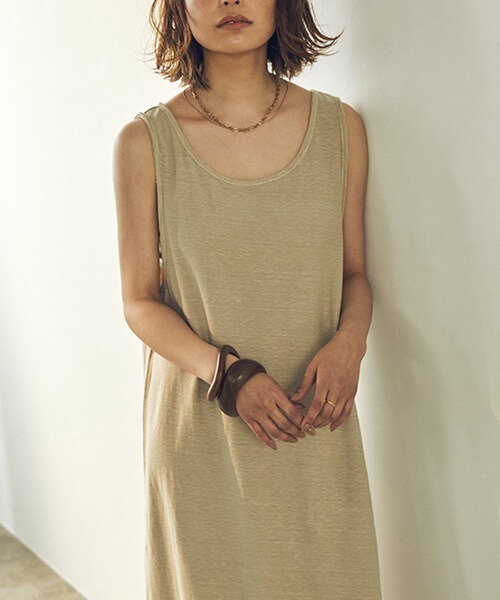 CREDONA（クレドナ）の「ネップカットOP（ワンピース・レディース・チャコールグレー/パープル/ホワイト系その他・FREE）」の14枚目の写真