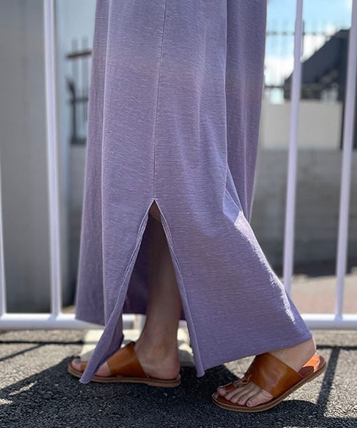 CREDONA（クレドナ）の「ネップカットOP（ワンピース・レディース・チャコールグレー/パープル/ホワイト系その他・FREE）」の18枚目の写真