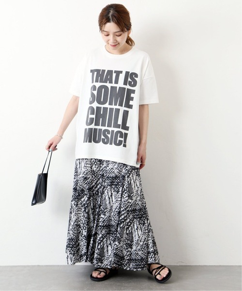 JOURNAL STANDARD（ジャーナルスタンダード）の「ヘイジープリントギャザースカート◆（スカート・レディース・ブラック/グリーン・38/36）」の12枚目の写真