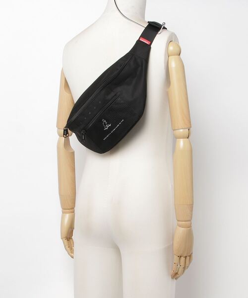 KANGOL（カンゴール）の「KANGOL/カンゴール ウエストポーチ KGSA-BG2008（ボディバッグ/ウエストポーチ・メンズ・ブラック系その他/ブラック×ブラック/ベージュ・FREE）」の7枚目の写真