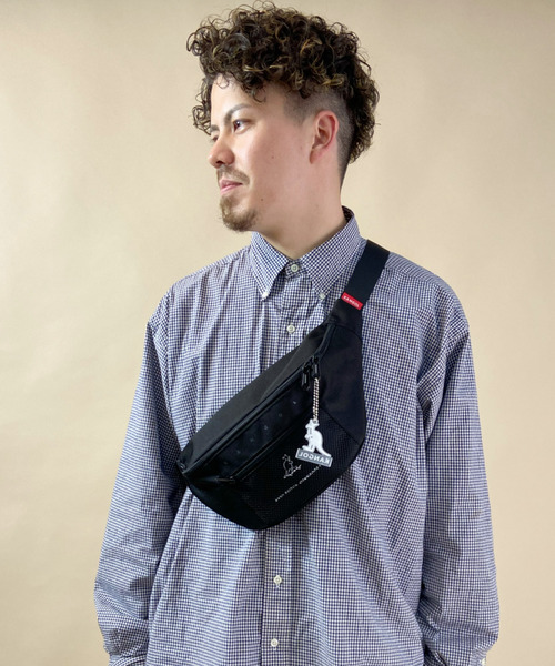 KANGOL（カンゴール）の「KANGOL/カンゴール ウエストポーチ KGSA-BG2008（ボディバッグ/ウエストポーチ・メンズ・ブラック系その他/ブラック×ブラック/ベージュ・FREE）」の14枚目の写真