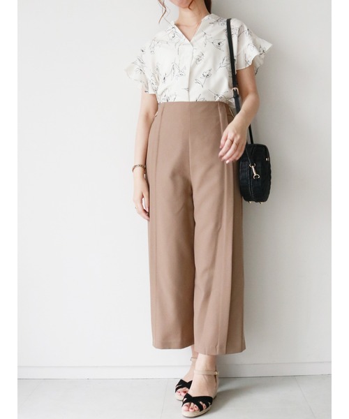 Te chichi(テチチ)の「スキッパーラッフル袖ブラウス(シャツ/ブラウス・レディース・カーキ/オレンジ/オフホワイト・フリ-)」の17枚目の写真