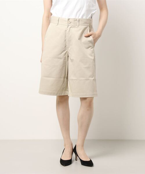 UNIVERSAL OVERALL（ユニバーサルオーバーオール）の「【72】【UNIVERSAL OVERALL】 UNIFORM SHORTS（チノパンツ・レディース・アイボリー/ブラック/ベージュ/グリーン・SMALL/MEDIUM/LARGE）」の10枚目の写真