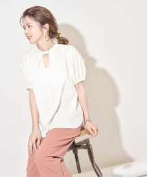 &. NOSTALGIA | 【ZOZO限定】スタンドカラーパフスリーブシャツ(シャツ/ブラウス)