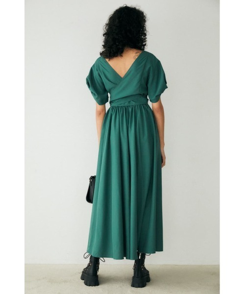 moussy BACK CACHE COEUR MAXI ワンピース MOUSSY（マウジー）の「BACK CACHE COEUR MAXI ワンピース