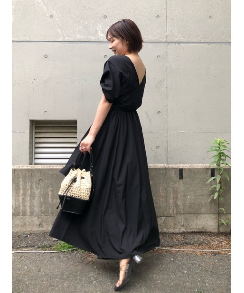 moussy BACK CACHE COEUR MAXI ワンピース