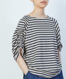 LOISIR | リネンボーダープルオーバー(Tシャツ/カットソー)