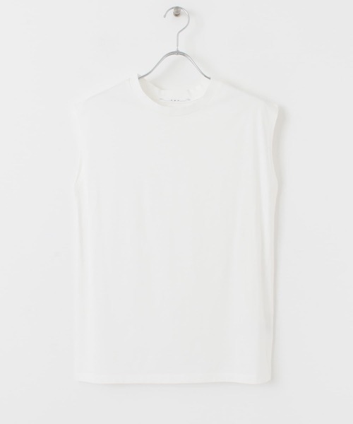 KBF(ケイビーエフ)の「ニットキャミソール付ノースリーブTシャツ(Tシャツ/カットソー・レディース・ブルー/ベージュ/オリーブ・ONE)」の15枚目の写真