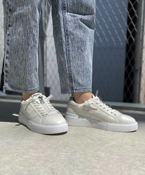 ASH(アッシュ)の「【FLAM】フロントジップスニーカー(スニーカー・レディース・ホワイト/ホワイト×ブラウン/ホワイト×イエロー/アイボリー・35/36/37/38/39/40)」の10枚目の写真