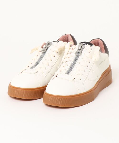 ASH(アッシュ)の「【FLAM】フロントジップスニーカー(スニーカー・レディース・ホワイト/ホワイト×ブラウン/ホワイト×イエロー/アイボリー・35/36/37/38/39/40)」の15枚目の写真